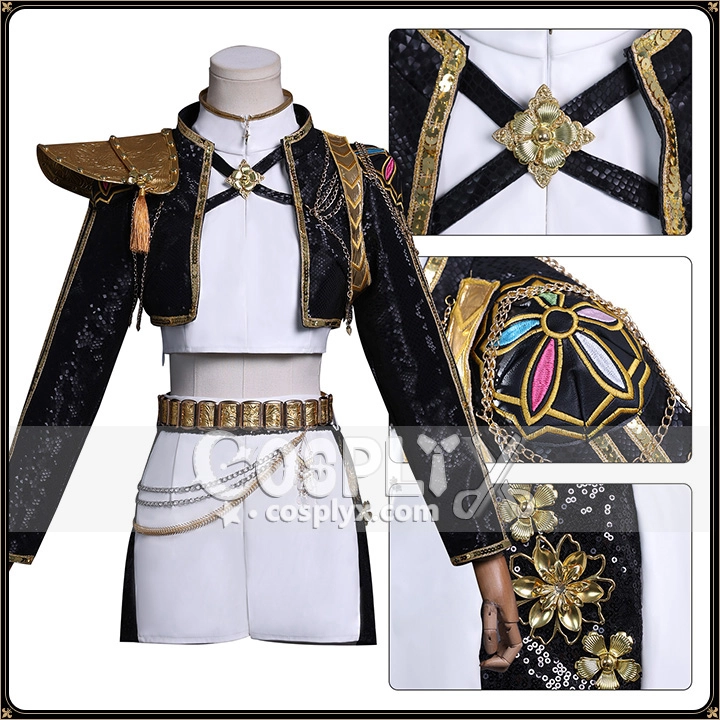 KPOPガールズ ステージ衣装 黒色